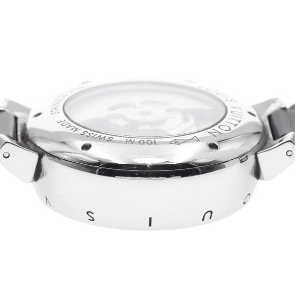 LOUIS VUITTON Tambourg GMT Rebeille Q1152 Alarm date Automatic Men's_883968 - Picture 5 of 6